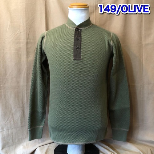 BUZZ RICKSONS L/S THERMAL HENLEY NECK T-SHIRTS
