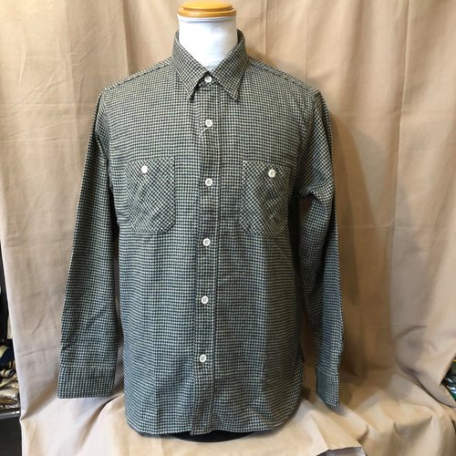 SUGAR CANE TWILL CHECK L/S WORK SHIRT SC28739