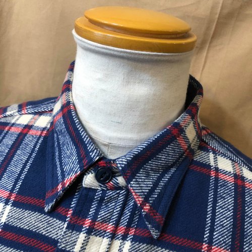 SUGAR CANE TWILL CHECK L/S WORK SHIRT SC28746