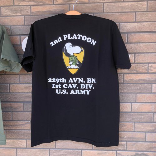 BUZZ RICKSONS × PEANUTS S/S T-SHIRT SNOOPY ”2ND PLATOON