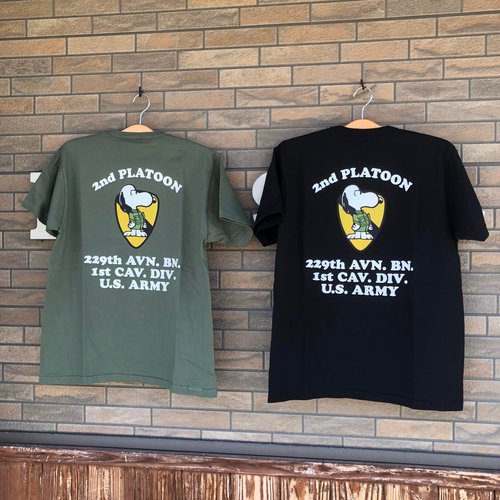 BUZZ RICKSONS × PEANUTS S/S T-SHIRT SNOOPY ”2ND PLATOON