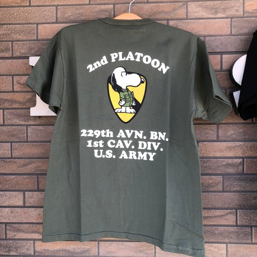 BUZZ RICKSONS × PEANUTS S/S T-SHIRT SNOOPY ”2ND PLATOON