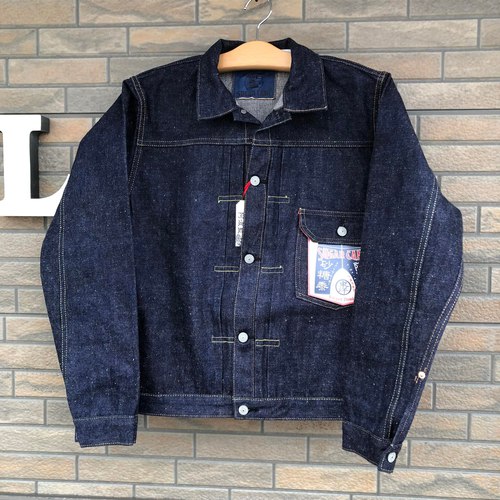 SUGAR CANE 砂糖黍製 13oz. 阿波藍混右綾 DENIM BLOUSE