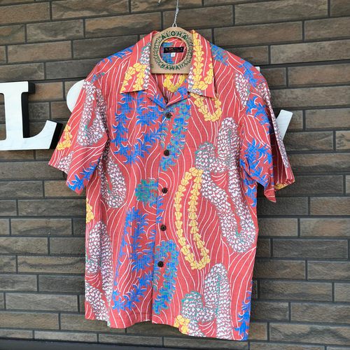 サンサーフ コットン・リネン アロハシャツ “LEI HAWAIIAN STYLE”