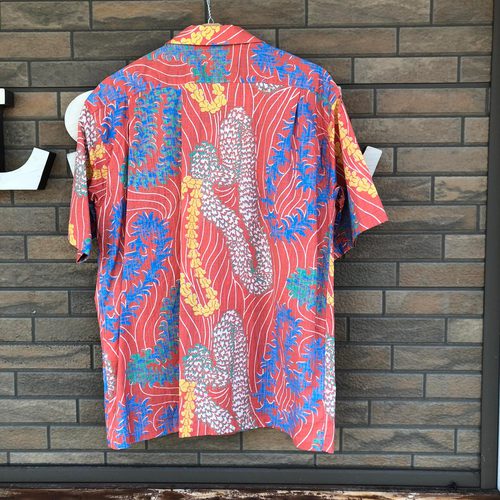 サンサーフ コットン・リネン アロハシャツ “LEI HAWAIIAN STYLE”
