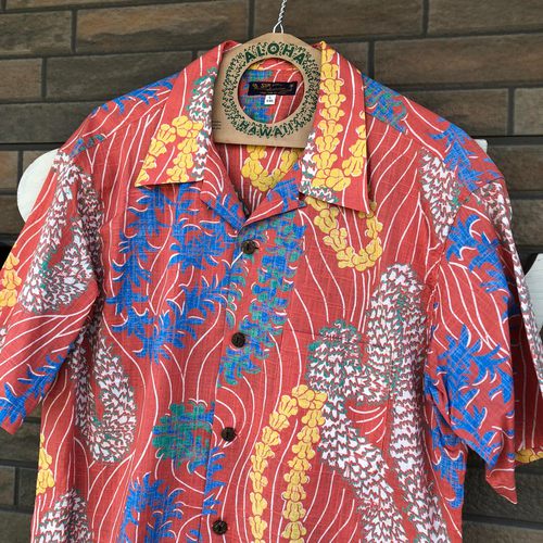 サンサーフ コットン・リネン アロハシャツ “LEI HAWAIIAN STYLE”