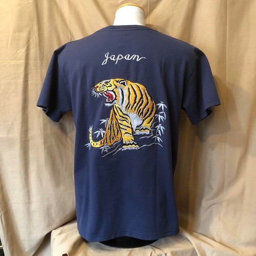 TAILOR TOYO SUKA T-SHIRT EMBROIDERD “GOLD TIGER”
