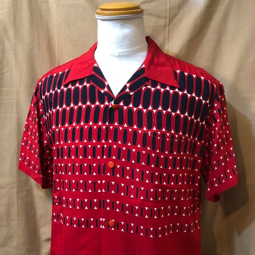 STAR OF HOLLYWOOD HD RAYON OPEN SHIRT “ELVIS DOTS”