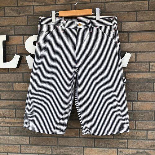 SUGAR CANE 11oz. HICKORY STRIPE WORK SHORTS