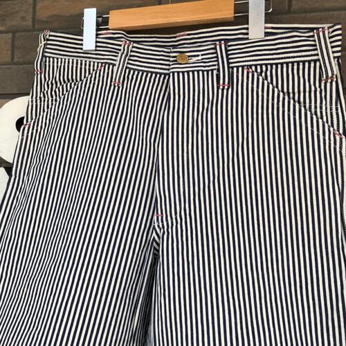 SUGAR CANE 11oz. HICKORY STRIPE WORK SHORTS