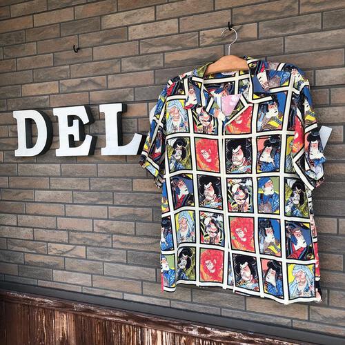 STAR OF HOLLYWOOD HIGH DENSITY RAYON OPEN SHIRT “KABUKI”