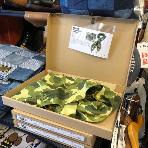 バズリクソンズ東京展示会 限定生産モデル!PARACHUTE CLOTH SILK SCARF