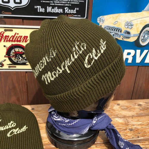 ステンシルカスタム・ニットキャップ!Buzz Ricksons A-4 MACHANIC CAP