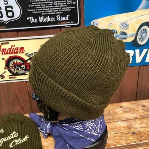 ステンシルカスタム・ニットキャップ!Buzz Ricksons A-4 MACHANIC CAP