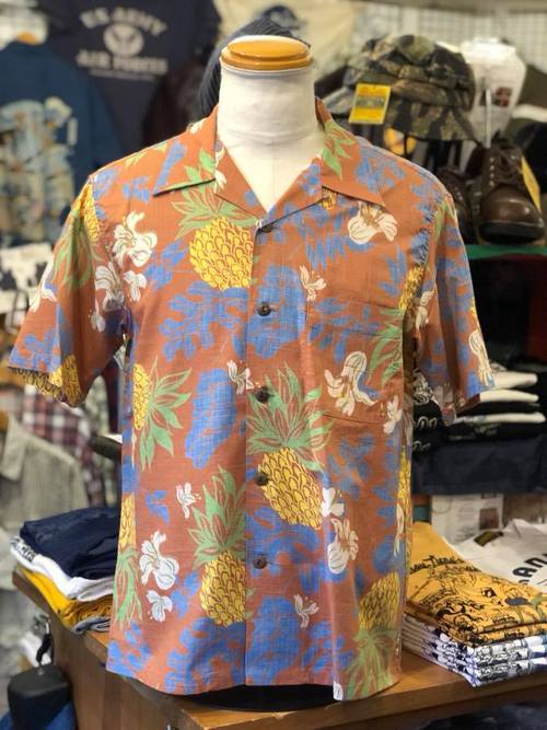 SUN SURF C/L SLUBYARN OPEN SHIRT 『THE GRACE OF ISLAND』BROWN