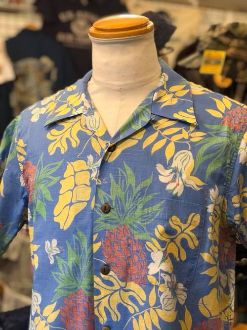SUN SURF C/L SLUBYARN OPEN SHIRT 『THE GRACE OF ISLAND』BLUE