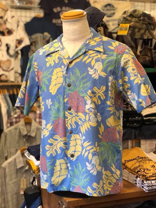 SUN SURF C/L SLUBYARN OPEN SHIRT 『THE GRACE OF ISLAND』BLUE