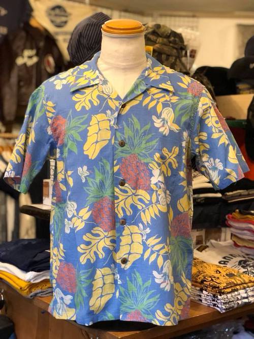SUN SURF C/L SLUBYARN OPEN SHIRT 『THE GRACE OF ISLAND』BLUE