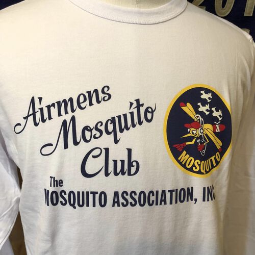 BUZZ RICKSONS L/S T-SHIRT AIRMENS MOSQUITO CLUB