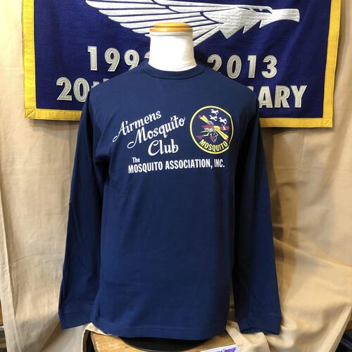 BUZZ RICKSONS L/S T-SHIRT AIRMENS MOSQUITO CLUB