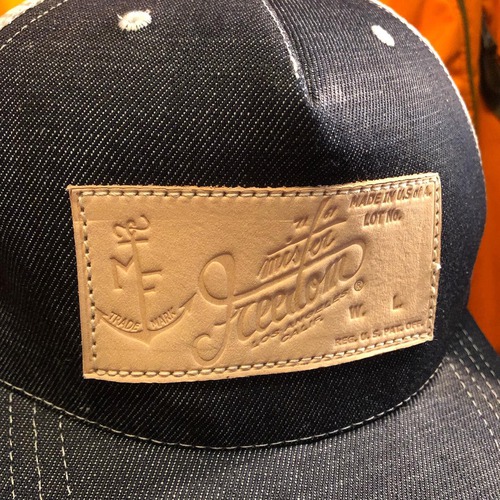 MFSC NOS DENIM WITH WHITE MESH 5PANELS FEED CAP