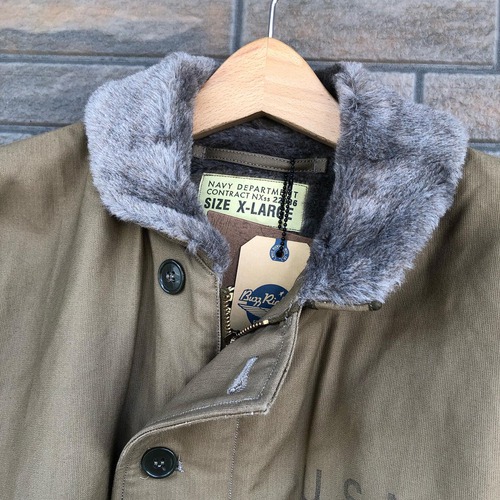 BUZZ RICKSONS Type N-1 DECK JACKET NAVY DEPARTMENTKHAKI