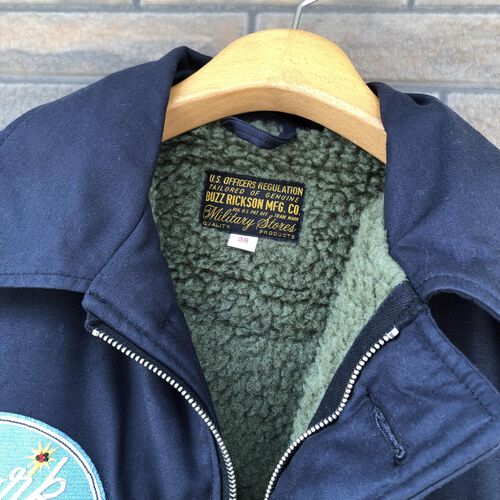 BUZZ RICKSONS Type A-2 DECK JACKET NAVY ”SSN-591 SHARK”