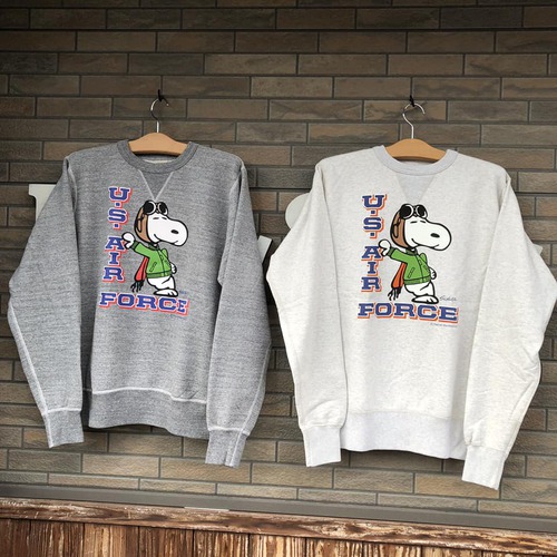 大人気コラボ!バズリクソンズ×スヌーピー ミリタリースウェットUS AIR FORCE