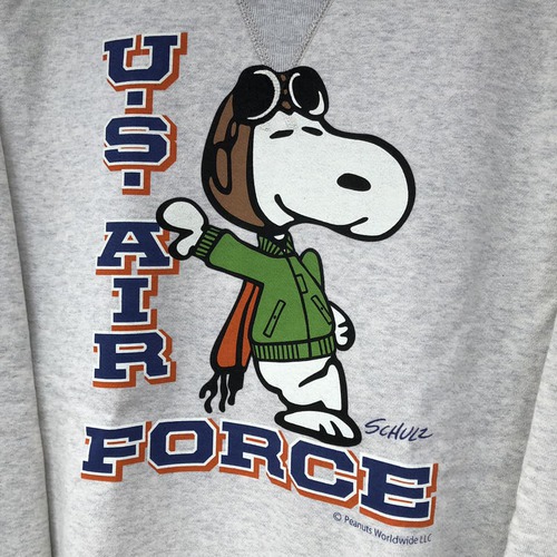 大人気コラボ!バズリクソンズ×スヌーピー ミリタリースウェットUS AIR FORCE