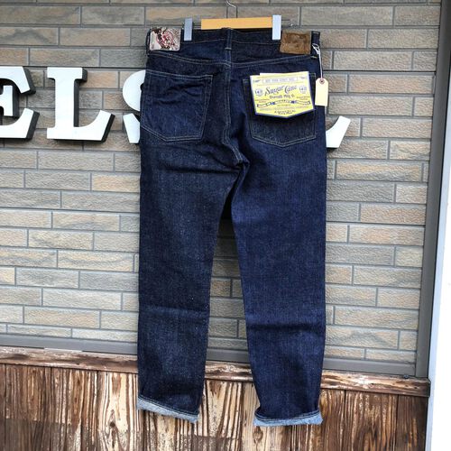 SUGAR CANE 砂糖黍製 琉球藍混 × HAWAII藍混 14oz. DENIM SLIM MODEL