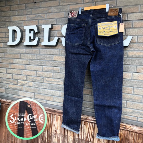 SUGAR CANE 砂糖黍製 琉球藍混 × HAWAII藍混 14oz. DENIM SLIM MODEL