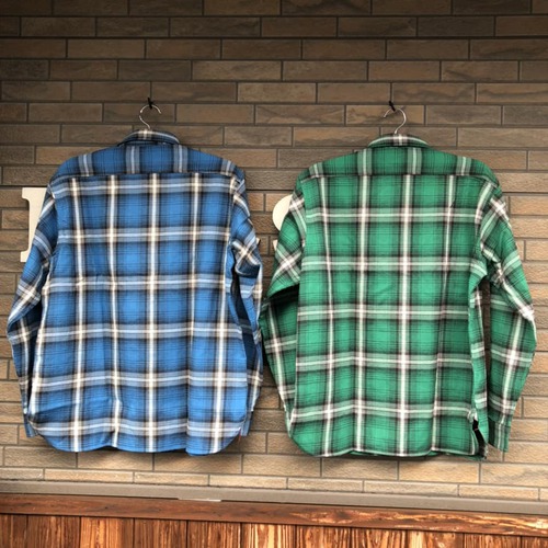 オンブレーチェックネル!SUGAR CANE TWILL CHECK L/S WORK SHIRT