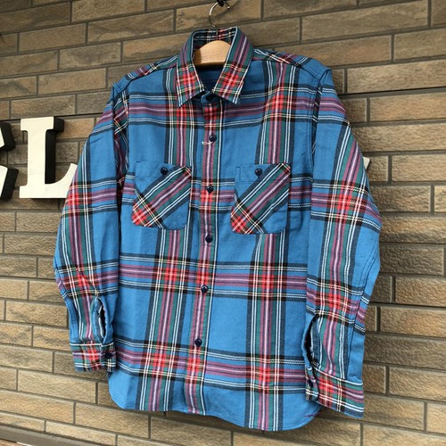 SUGAR CANE TWILL CHECK L/S WORK SHIRT SC28959-125