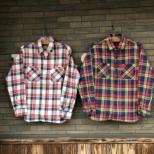 SUGAR CANE TWILL CHECK L/S WORK SHIRT SC28960-105/128