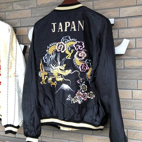 ラストMサイズ1着のみ!テーラー東洋 スーベニアジャケット“RED TIGER” × “GOLD DRAGON”