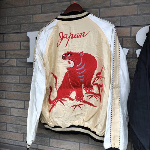 ラストMサイズ1着のみ!テーラー東洋 スーベニアジャケット“RED TIGER” × “GOLD DRAGON”