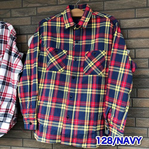 SUGAR CANE TWILL CHECK L/S WORK SHIRT SC28960-105/128
