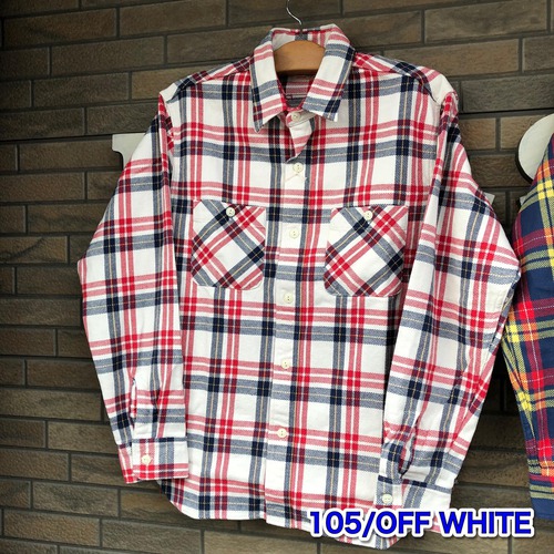 SUGAR CANE TWILL CHECK L/S WORK SHIRT SC28960-105/128