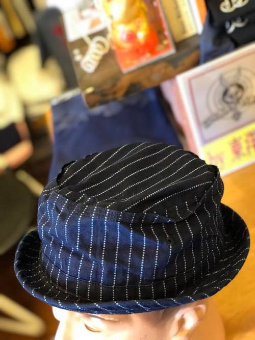 奇跡の再入荷!SUGAR CANE WABASH STRIPE PORKPIE HAT