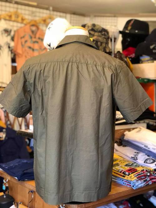 BUZZ RICKSONS VIET-NAM S/S UTILITY SHIRT 『SEABEES』OLIVE