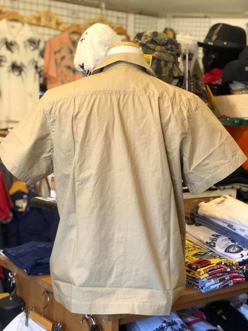 BUZZ RICKSONS VIET-NAM S/S UTILITY SHIRT 『SEABEES』 KHAKI