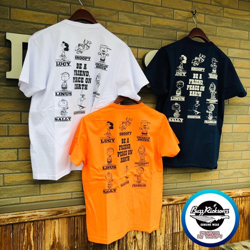 BUZZ RICKSONS × PEANUTS S/S T-SHIRT BE A FRIEND