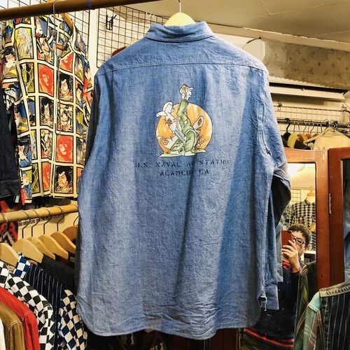 店長おススメ・ラス①モデル!バズリクソンズ ブルーシャンブレーシャツ ”NAS ALAMEDA”