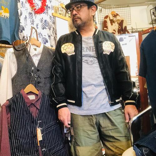 展示会未発表スカジャン!テーラー東洋 ローリングタイガー × 蛇スカル”