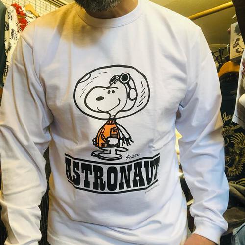大人気のアストロノーツ・スヌーピー!BUZZ RICKSONS L/S T-SHIRT ASTRONAUT
