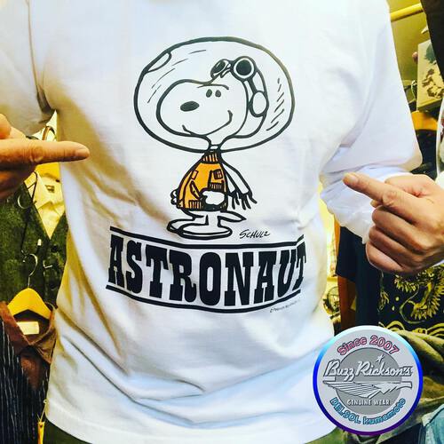 大人気のアストロノーツ・スヌーピー!BUZZ RICKSONS L/S T-SHIRT ASTRONAUT