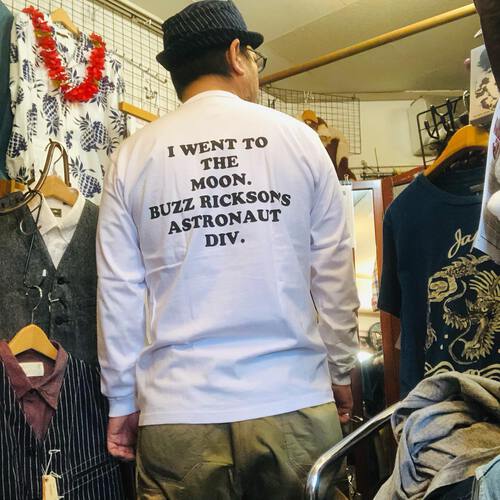大人気のアストロノーツ・スヌーピー!BUZZ RICKSONS L/S T-SHIRT ASTRONAUT
