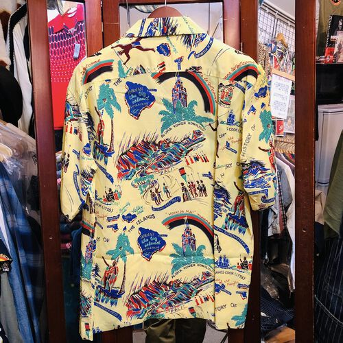 最新アロハ!SUN SURF S/S HAWAIIAN SHIRT HISTORY OF THE ISLANDS