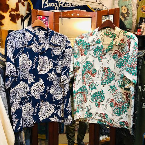最新アロハ! SUN SURF S/S HAWAIIAN SHIRT “THE PINEAPPLE ISLANDS”