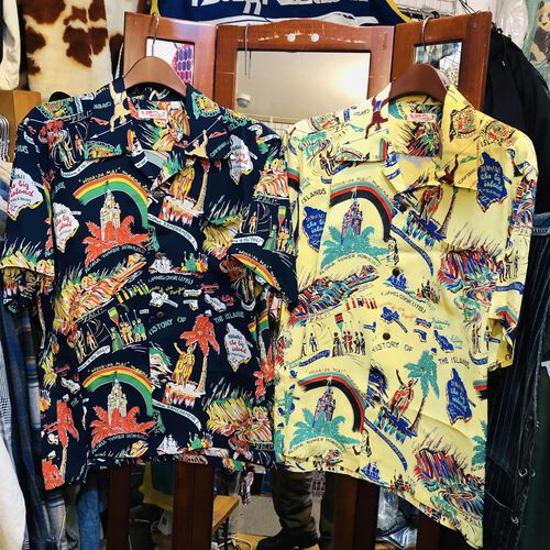 最新アロハ!SUN SURF S/S HAWAIIAN SHIRT HISTORY OF THE ISLANDS
